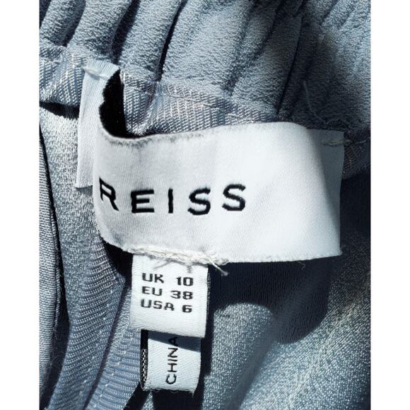 Reiss Satan Piped Tuxedo Pant Trouser Blue Size 6 - Picture 8 of 9